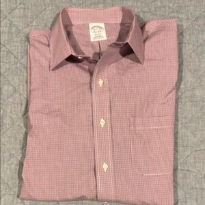 Brooks Brothers Red and Blue Dress Shirt Classic Gingham